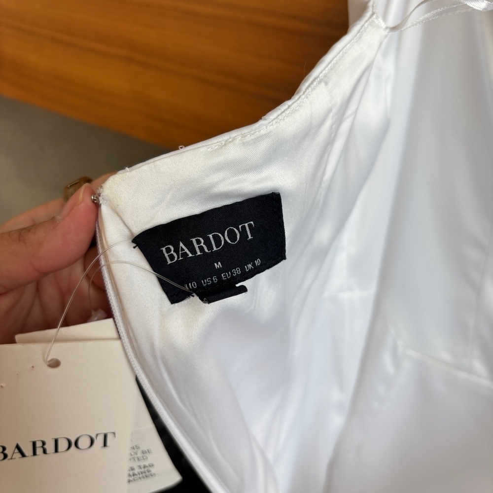 NWT Bardot Jamila Corset Dress in White, Size 6 - Picture 12 of 16